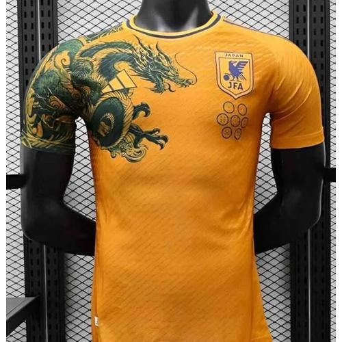 Maillot Match Japon 2024 Dragon Jaune Disponible Taille S Au Xxl on Productcaster.