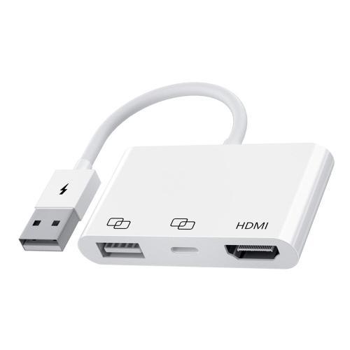 Adaptateur USB à HDMI 8P, convertisseur de répartiteur de câble à 3... on Productcaster.