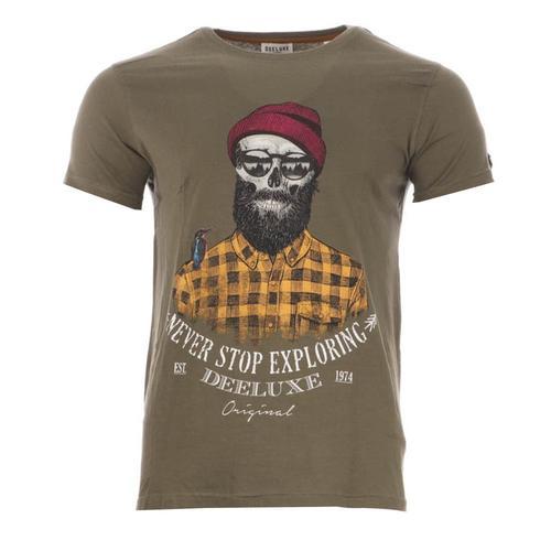 T-Shirt Kaki Homme Deeluxe Tellson on Productcaster.