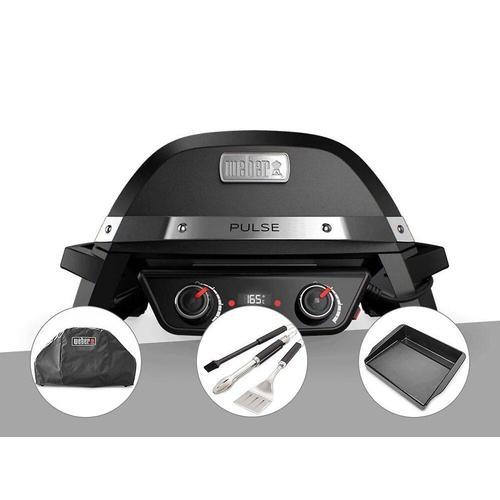 Barbecue électrique Weber Pulse 2000 + Housse + Kit ustensiles 3 pi... on Productcaster.