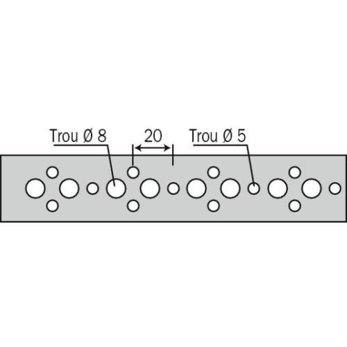 Feuillard perforé acier - largeur 20 mm - longueur 10 m - FB20 SIMP... on Productcaster.