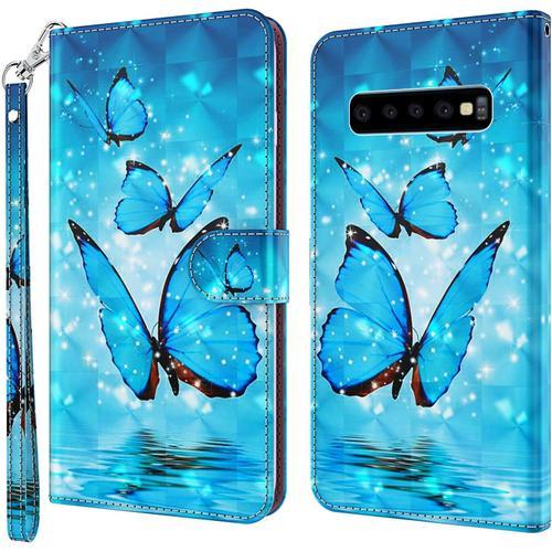 Coque Pour Samsung Galaxy S10, Housse Premium En Cuir Samsung S10, ... on Productcaster.