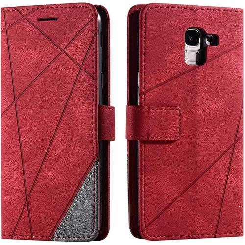 Coque Pour Galaxy J6 2018, Portefeuille Etui En Pu Cuir Antichoc Tp... on Productcaster.