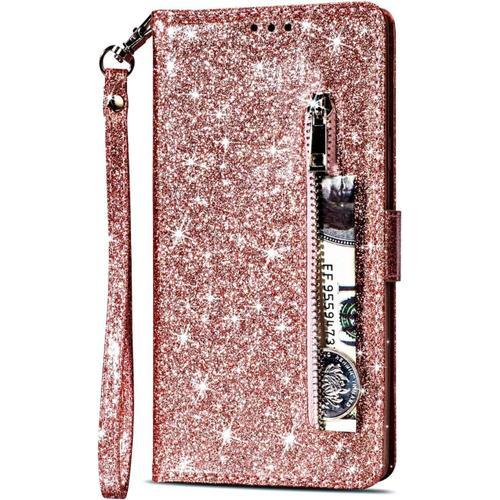 Coque Pour Huawei P40 Coque, Flip Case Étui Paillette Glitter Bling... on Productcaster.