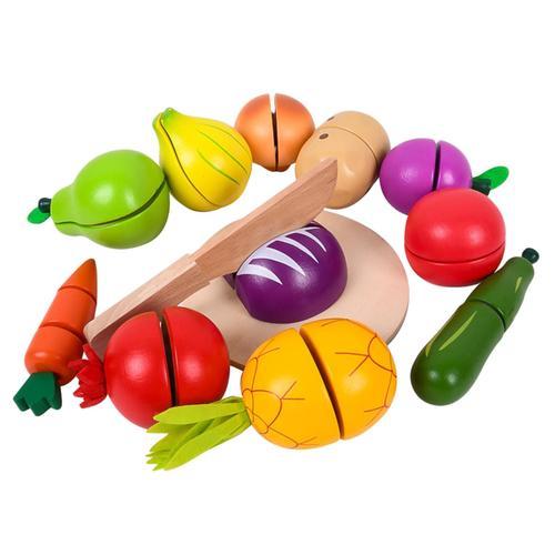 Jouets De Cuisine Pour Enfants, 13 Pièces, Coupe De Fruits, Jeu Édu... on Productcaster.