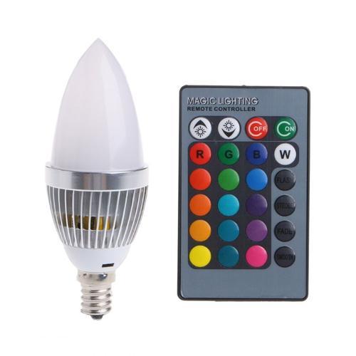 Ampoule De Bougie Led E14 3w Rgb 15 Couleurs Changeantes Avec Téléc... on Productcaster.