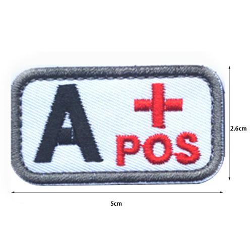 Badges Militaires En Caoutchouc Pvc, Badges De Groupe De Type Sang ... on Productcaster.