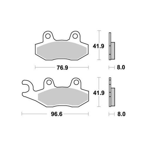 Plaquette De Frein Nissin Pour Moto Kawasaki 125 Klx D-Tracker 14p ... on Productcaster.