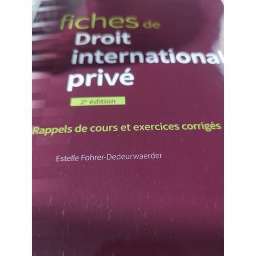 Fiches De Droit International Privé on Productcaster.