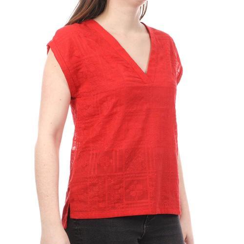 T-Shirt Rouge Femme Teddy Smith Tildo on Productcaster.