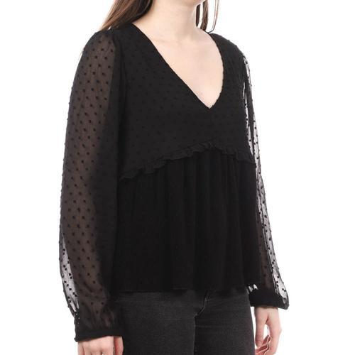 Blouse Noir Femme Teddy Smith Phylo on Productcaster.