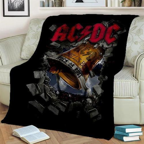 Couverture Rétro Ac-Dc Rock Band","Couverture Douce En Peluche Pour... on Productcaster.