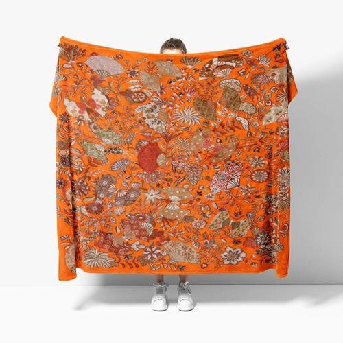 Couverture Nordique Orange Haut De Gamme",Douce Au Glouton,Literie ... on Productcaster.