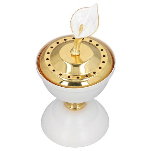 Incense Burner Golden Hollow Metal Incense Holder Decoration Essent... on Productcaster.