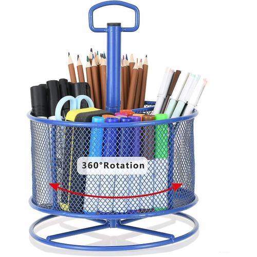 Mesh Desk Organizer, 360 Degree Rotating Multi Functional Pen Holde... on Productcaster.