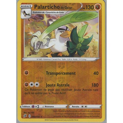 Carte Pokemon - Palarticho De Galar - 095/192 - Holo-Reverse - Eb2 ... on Productcaster.