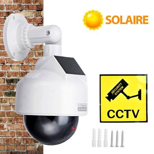 Caméra de surveillance fausse dôme extérieure PTZ, solaire, LED rou... on Productcaster.