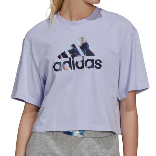 T-Shirt Cop Top Violet Femme Adidas Uforu on Productcaster.