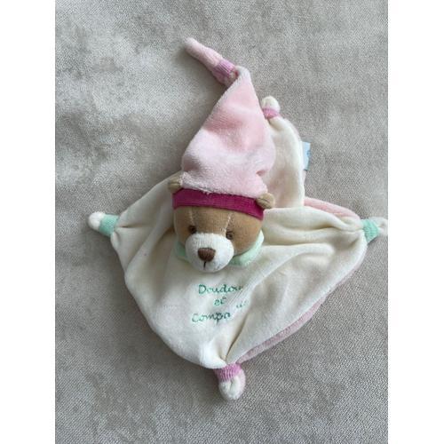 Doudou Et Compagnie Ours Mini Bonbon Rose on Productcaster.