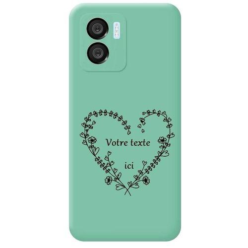 Coque Turquoise Redmi A1 Coeur Fleur on Productcaster.