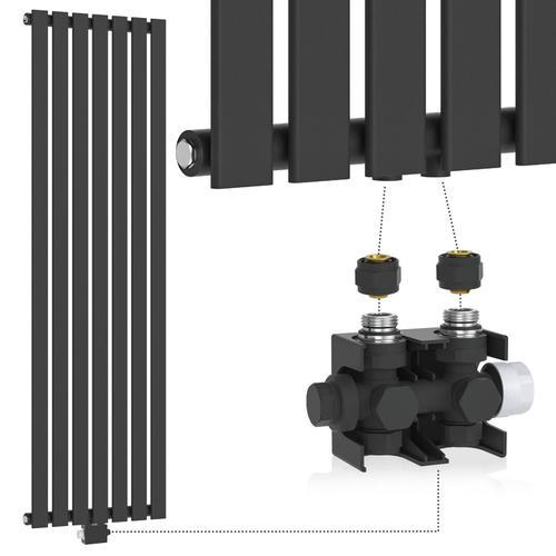 Aquamarin Radiateur Vertical avec Valve Thermostatique - 1600x528x... on Productcaster.