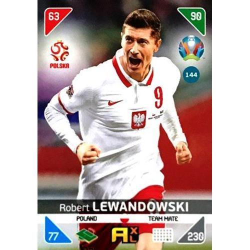 144 Robert Lewandowski - Poland - Panini Euro 2020 Kick Off Adrenal... on Productcaster.