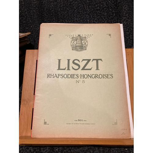 Liszt Rhapsodie Hongroise N°5 Piano Partition Risler Ed. Francaise ... on Productcaster.