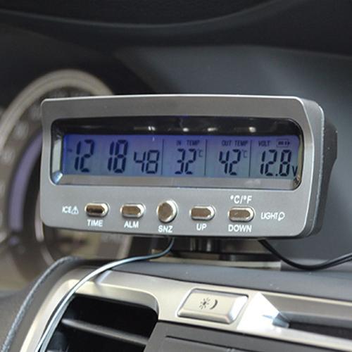 Horloge multifonction 3 en 1 pour voiture, thermomètre intérieur et... on Productcaster.