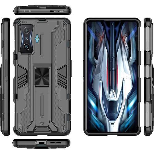 Protection Coque Pour Xiaomi Poco F4 Gt Etui, Béquille Intégrée Mil... on Productcaster.