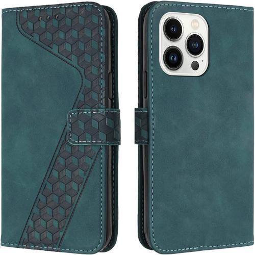 Coque Pour Iphone 13 Pro, Etui Protection Housse Premium En Cuir Pu... on Productcaster.