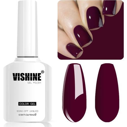 Vernis Gel Pourpre 16ml Soak Off Uv Led Nail Art Vernis À Ongles Ge... on Productcaster.