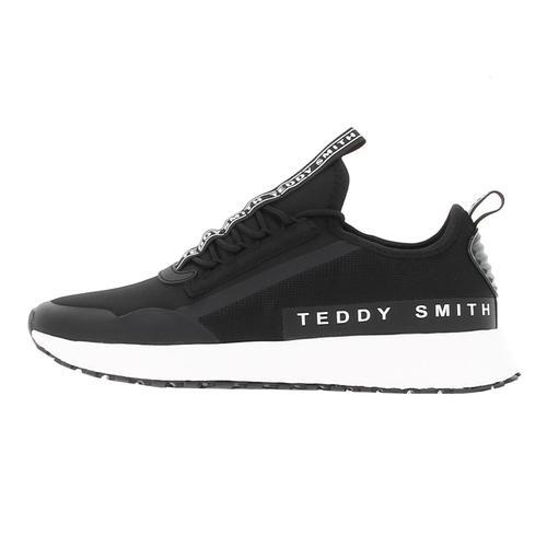 Chaussures Running Mode Teddy Smith Textile Men Shoes Black Noir on Productcaster.