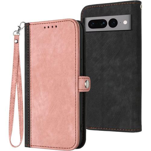 Coque Pour Google Pixel 7 Pro, Etui En Cuir Pu Premium Housse De Pr... on Productcaster.