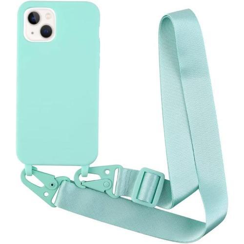 Coque Compatible Avec Iphone 13(6.1) Silicone Avec Cordon Case,Coul... on Productcaster.