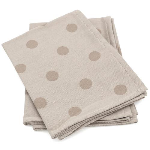 Lot De 2 Torchons De Cuisine Toile 50x70 Cm Coton Spot Marron on Productcaster.