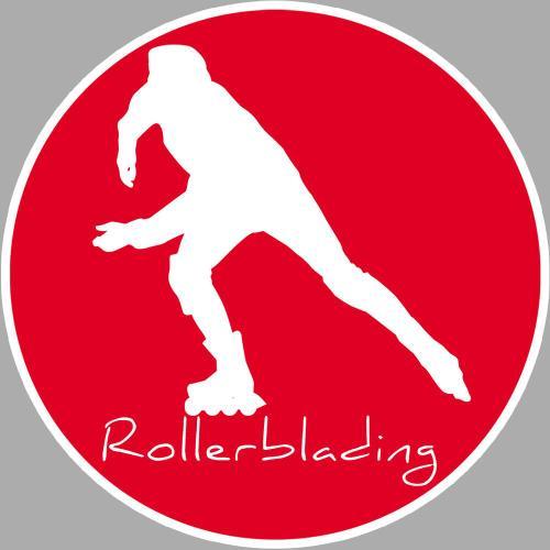 Rollerblading - 20cm - Sticker/Autocollant on Productcaster.