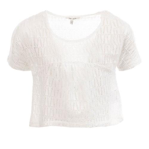 T-Shirt Blanc Fille Teddy Smith Tendem on Productcaster.