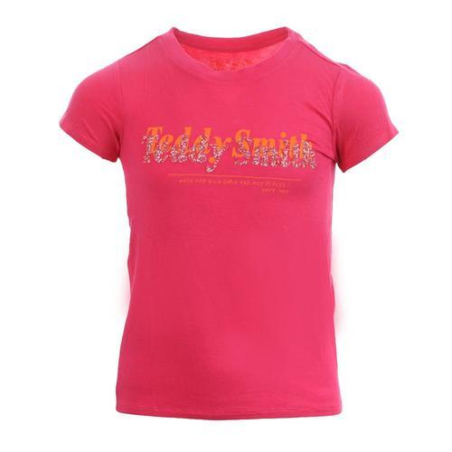 T-Shirt Rose Fille Teddy Smith Taviar on Productcaster.