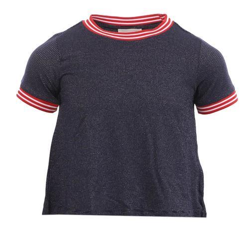 T-Shirt Marine/Rouge Fille Teddy Smith Tiba on Productcaster.