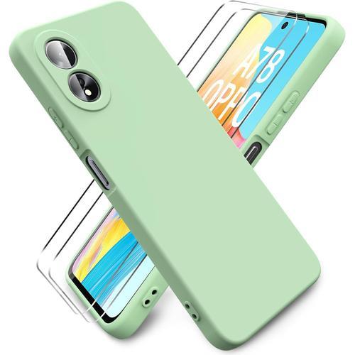 Coque Pour Oppo A78 4g Avec 2 Pièces Verre Trempé, Ultra Mince Étui... on Productcaster.