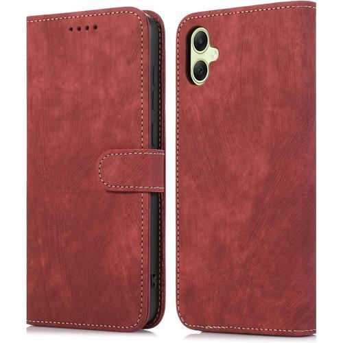 Coque Pour Samsung Galaxy A05 4g (6.7), Housse Etui En Cuir Pu Port... on Productcaster.