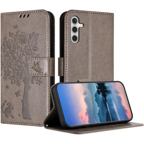 Coque Pour Samsung Galaxy A34, Coque Portefeuille Housse Cuir Avec ... on Productcaster.