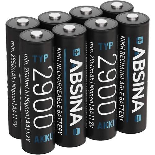 8x Piles Rechargeables Aa 2900 Nimh 1,2v & Min. 2650mah - Piles Aa ... on Productcaster.