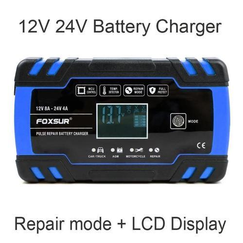 Prise US - chargeur de batterie de voiture et de moto 12V, 8a, 24V,... on Productcaster.