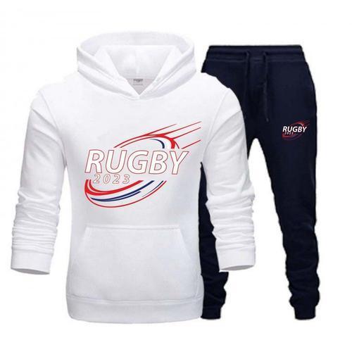 Jogging Survêtement Rugby Homme Blanc on Productcaster.