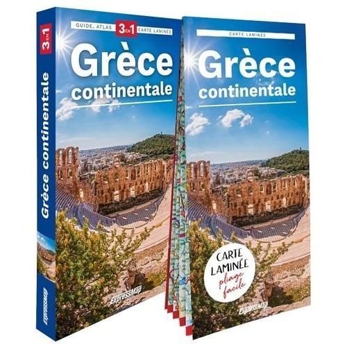 Grèce Continentale - Guide + Atlas + Carte Laminée 1/800 000 on Productcaster.