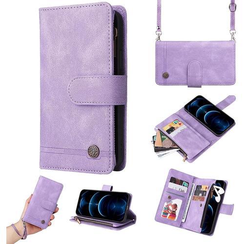 Coque Pour Iphone 14,Etui En Cuir Pu Portefeuille Housse Avec Fente... on Productcaster.