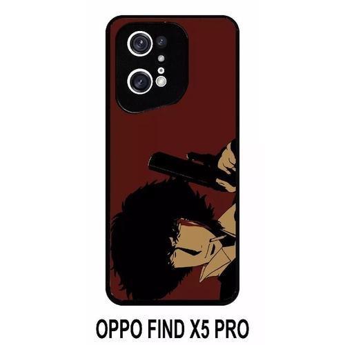 Coque Oppo Find X5 Pro - Cowboy Bebop Spike Spiegel - Silicone - Noir on Productcaster.