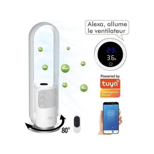 Ventilateur connecté sans pale VT-400.app avec purificateur d?air on Productcaster.