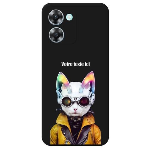 Coque Noir Realme C33 Chat Cyber Espion on Productcaster.